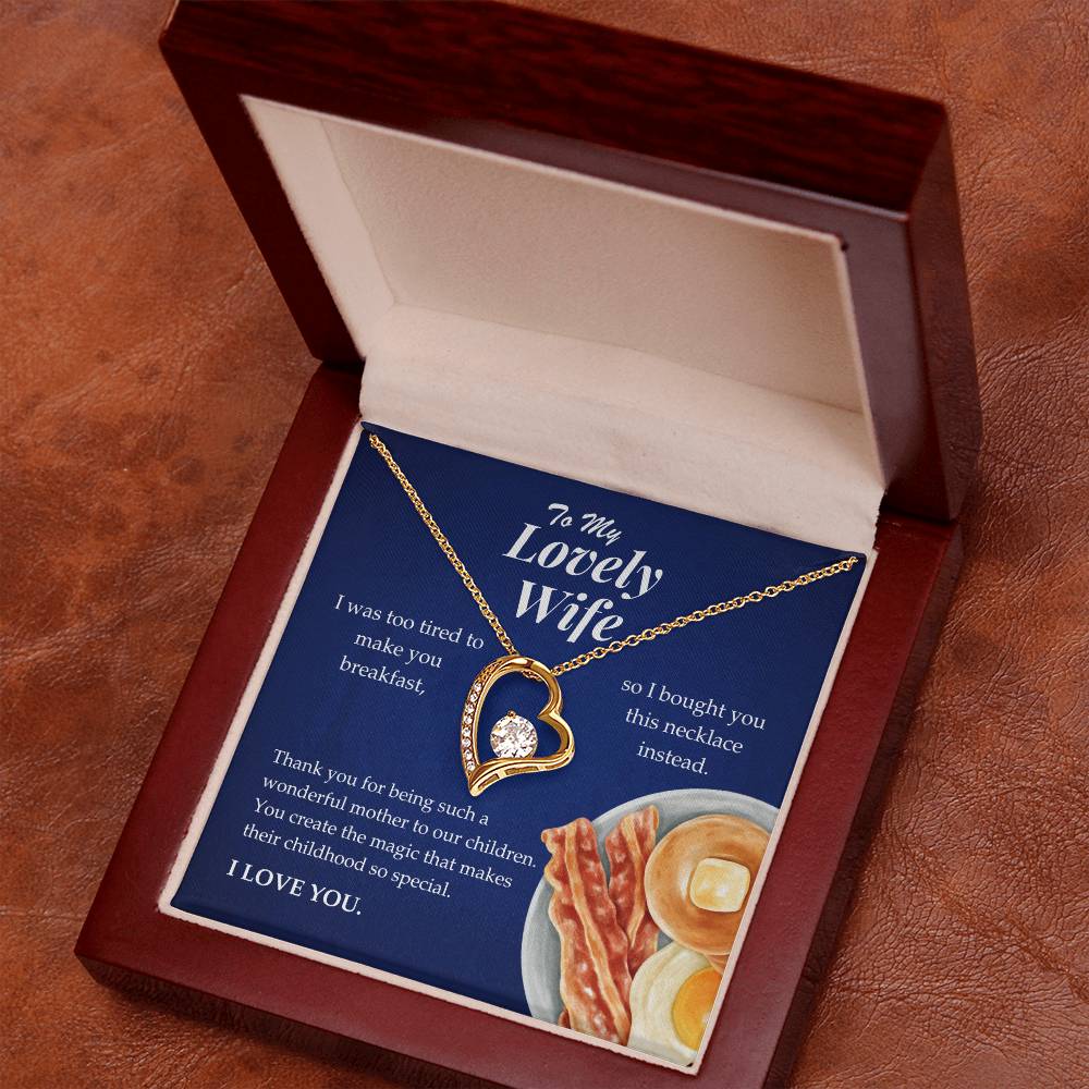 To My Lovely Wife - Forever Love Necklace Gift Set - TJ066