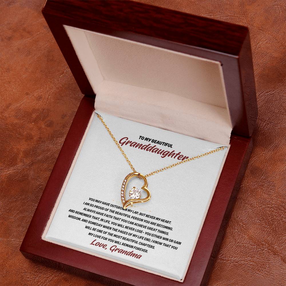 To my Granddaugther, From Grandma - Forever Love Necklace SP005