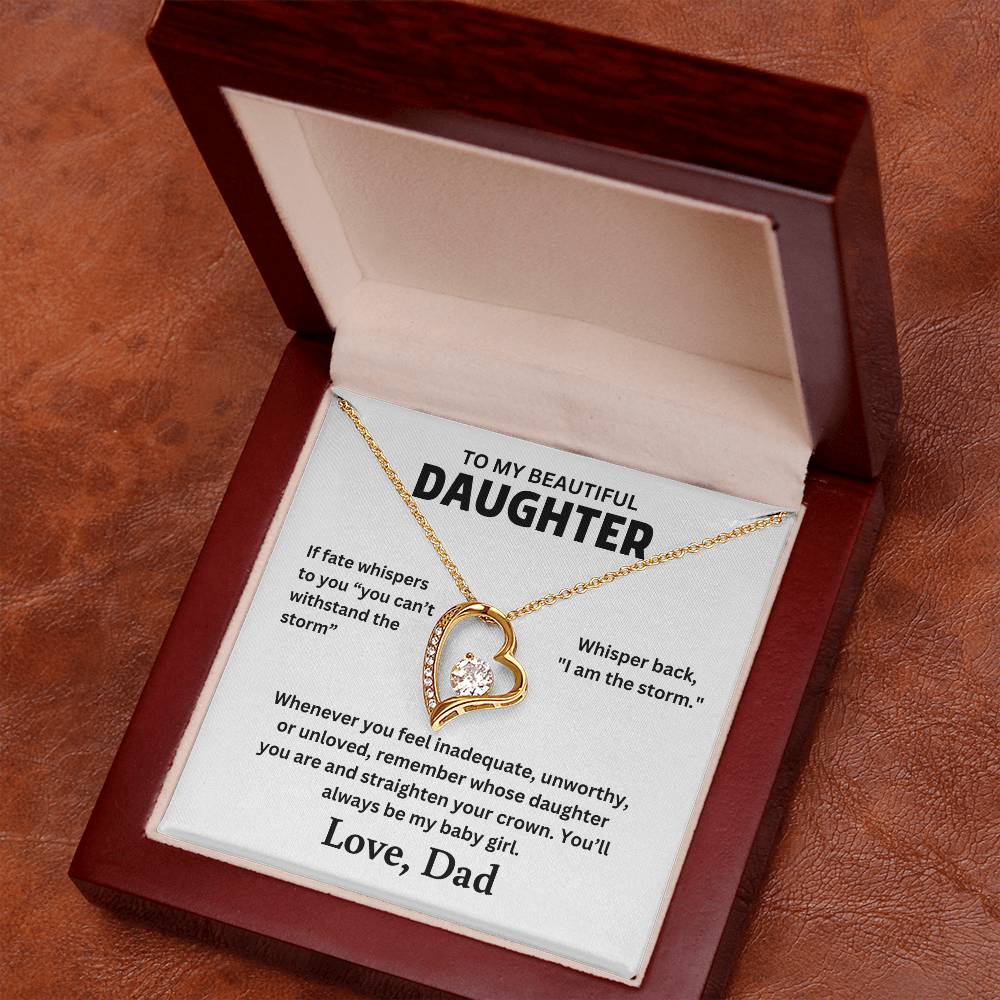 To My Daughter - Forever Love Necklace Gift Set - TJ063