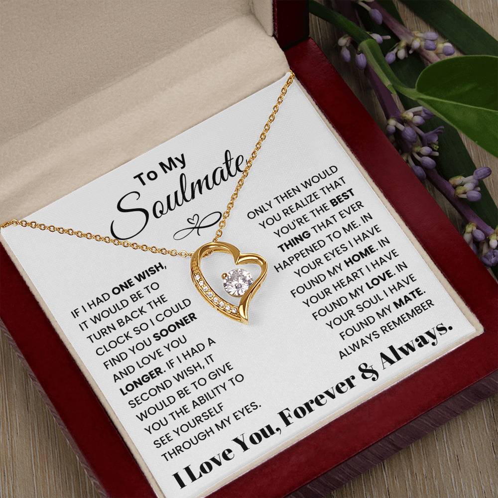 To My Soulmate - Forever Love Necklace Gift Set - TJ025