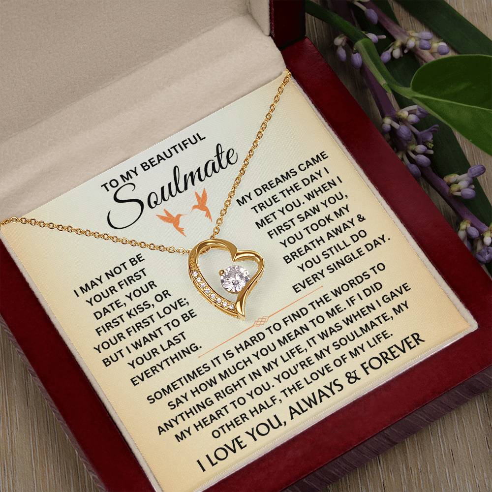 To My Beautiful Soulmate - Forever Love Necklace Gift Set - TJ044V4