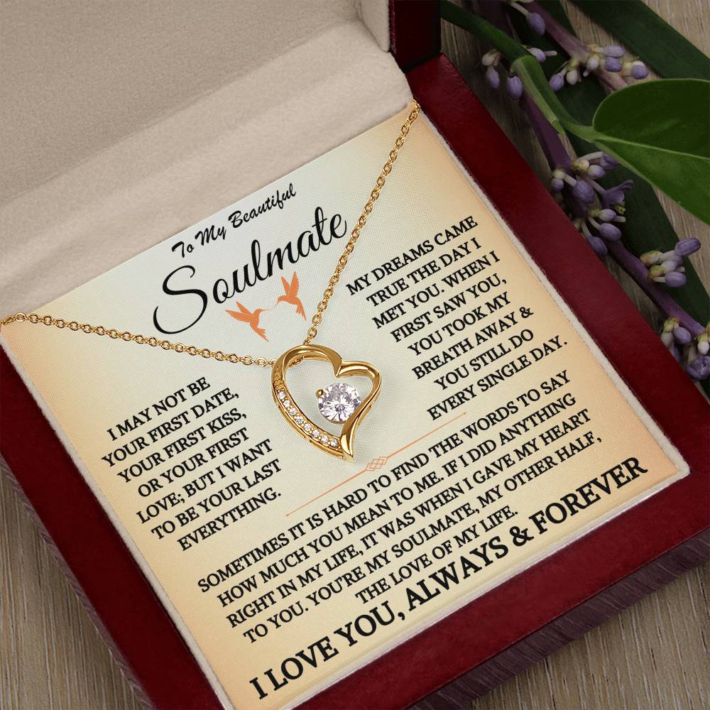 To My Beautiful Soulmate - Forever Love Necklace Gift Set - TJ044V4P