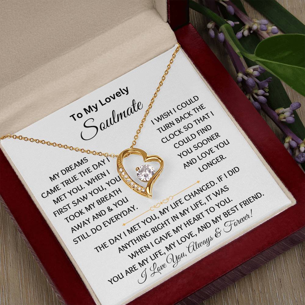 To My Soulmate - Forever Love Necklace Get Set - TJ057 [Personalized]