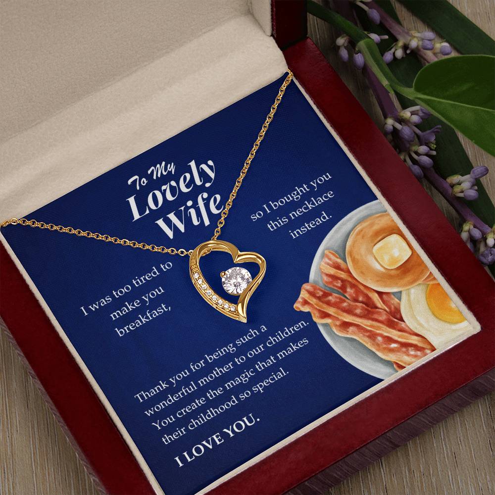 To My Lovely Wife - Forever Love Necklace Gift Set - TJ066