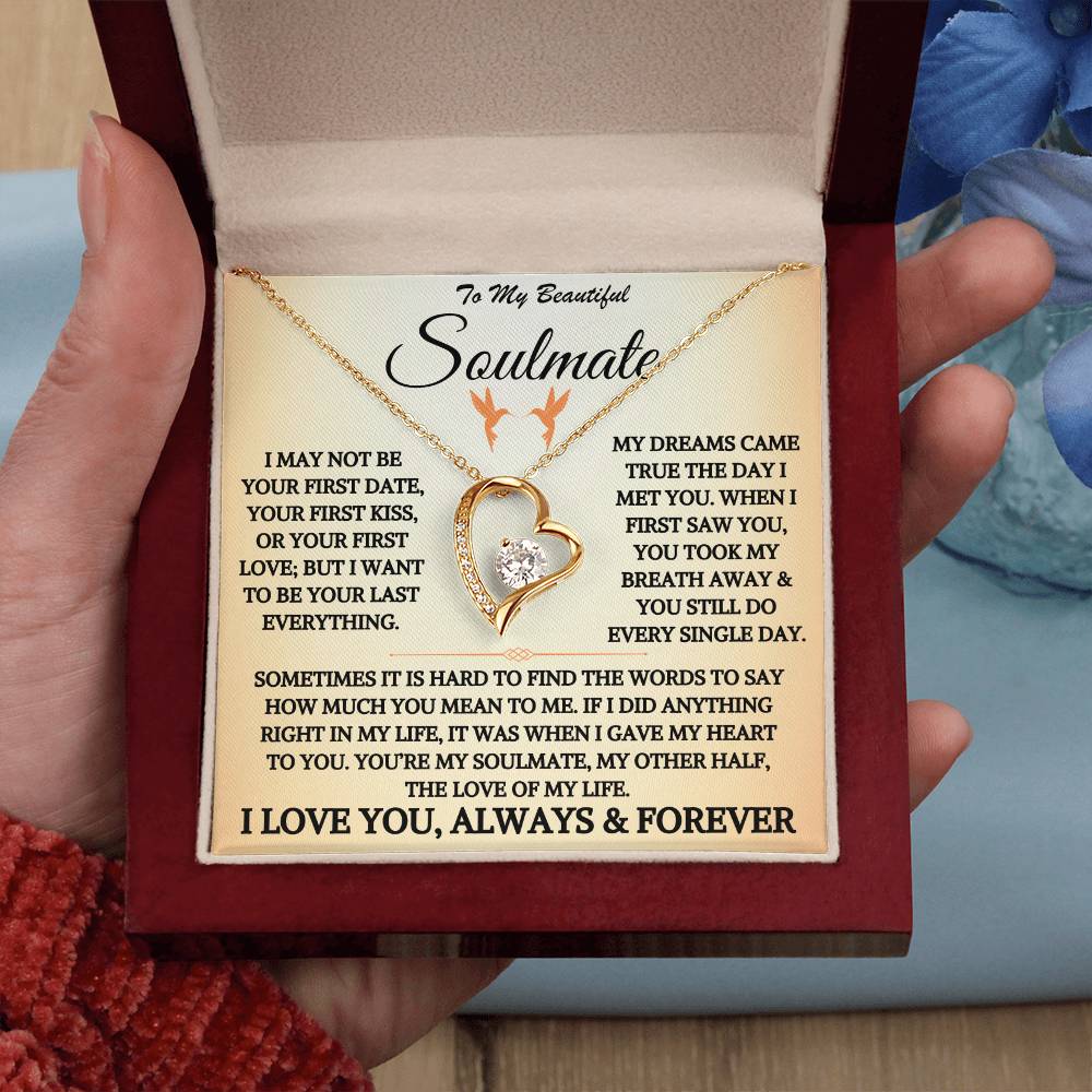 To My Beautiful Soulmate - Forever Love Necklace Gift Set - TJ044V4P