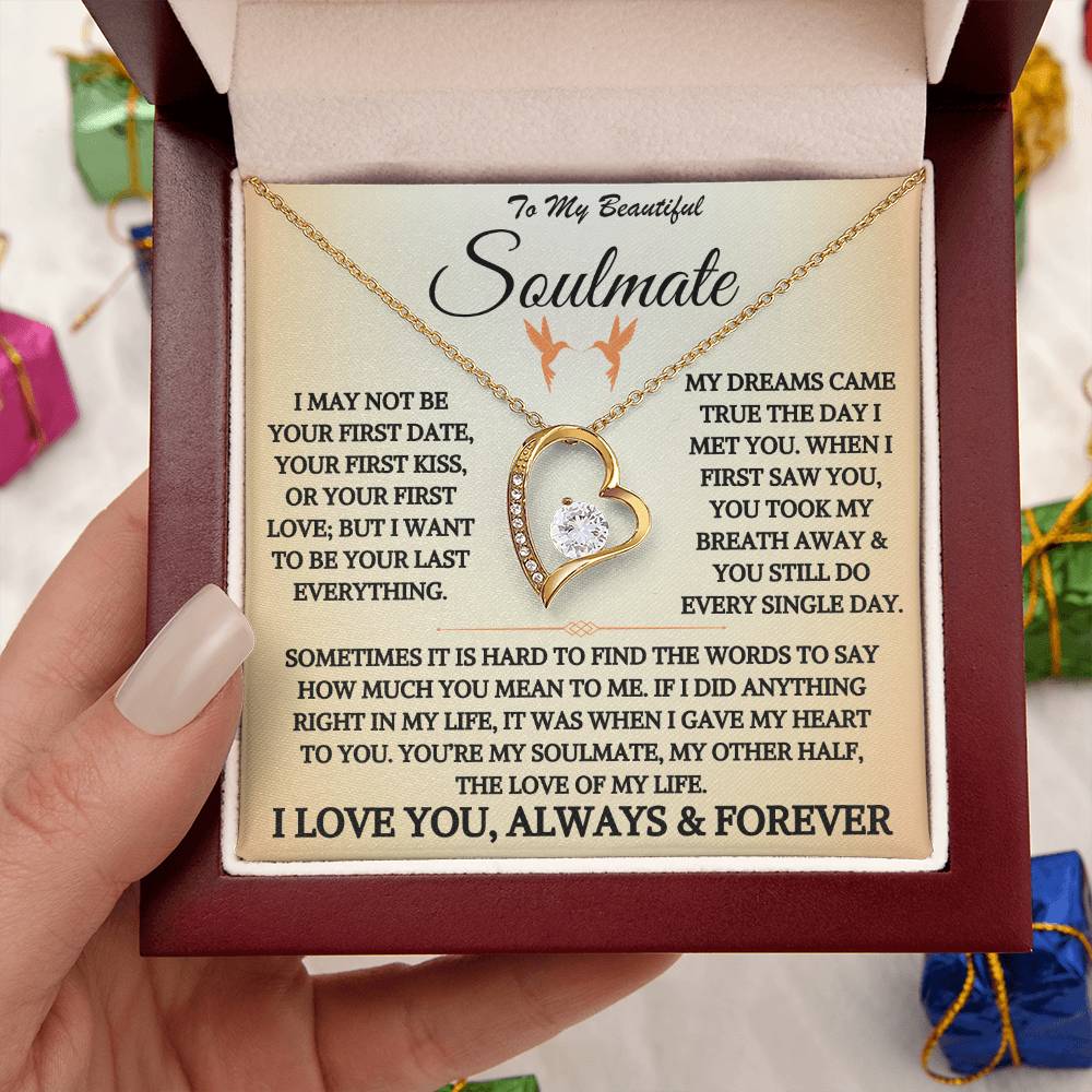 To My Beautiful Soulmate - Forever Love Necklace Gift Set - TJ044V4P