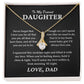 To My Dearest Daughter - Alluring Beauty Necklace Gift Set - TJ065