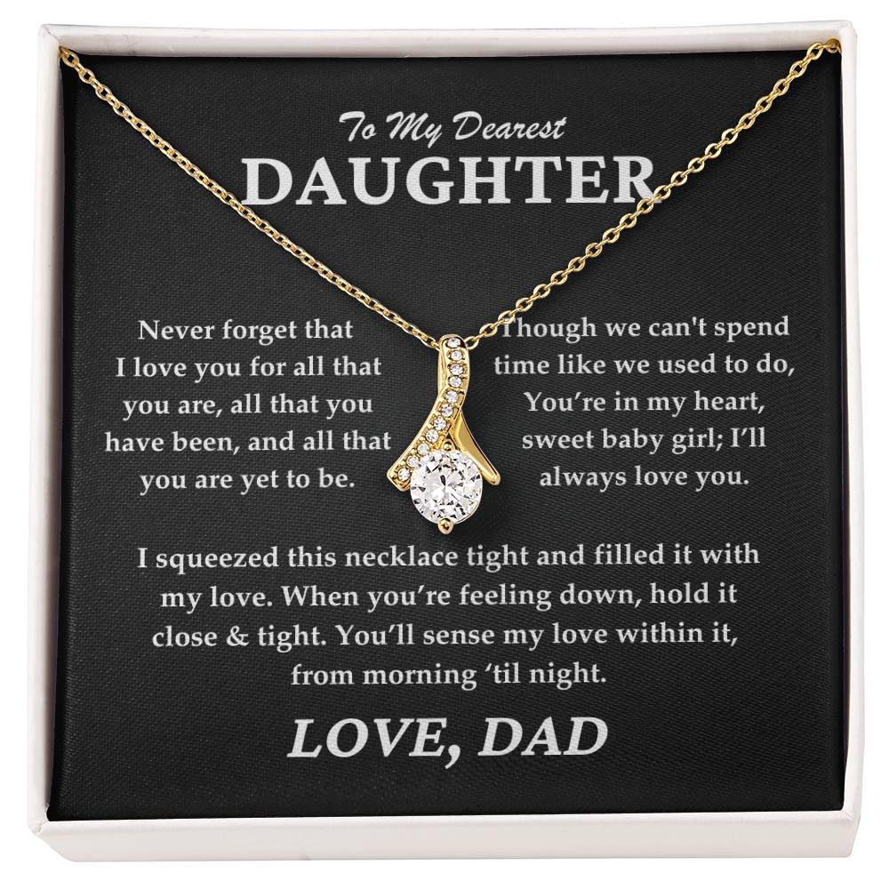 To My Dearest Daughter - Alluring Beauty Necklace Gift Set - TJ065