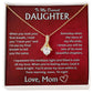 To My Dearest Daughter - Love, Mom - Alluring Beauty Necklace - TJ066V3