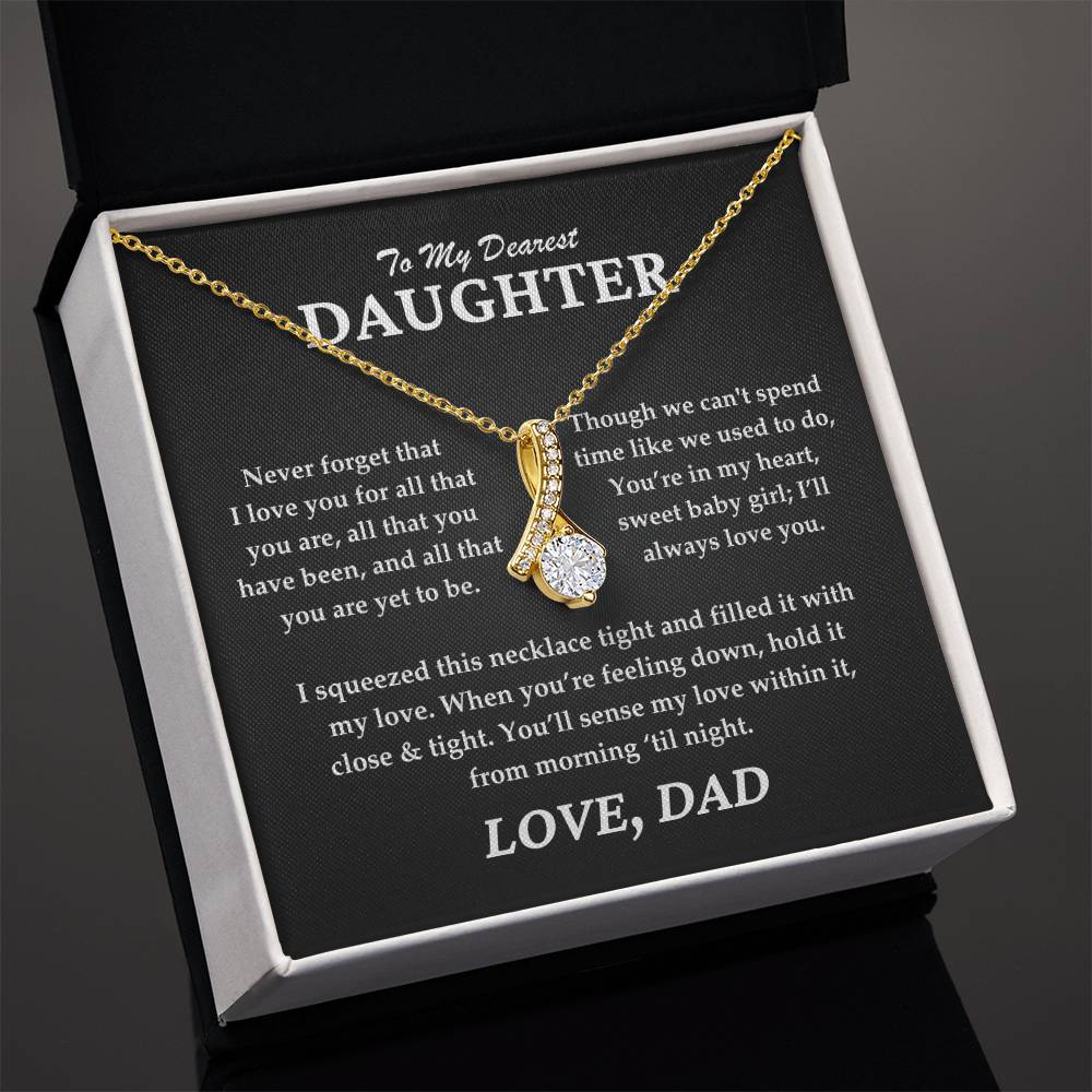 To My Dearest Daughter - Alluring Beauty Necklace Gift Set - TJ065