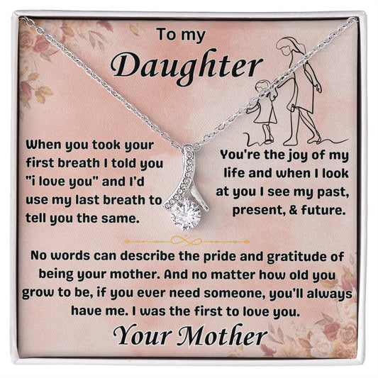 To My Daughter - Alluring Beauty Necklace Gift Set - TJ017