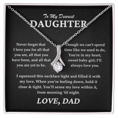 To My Dearest Daughter - Alluring Beauty Necklace Gift Set - TJ065