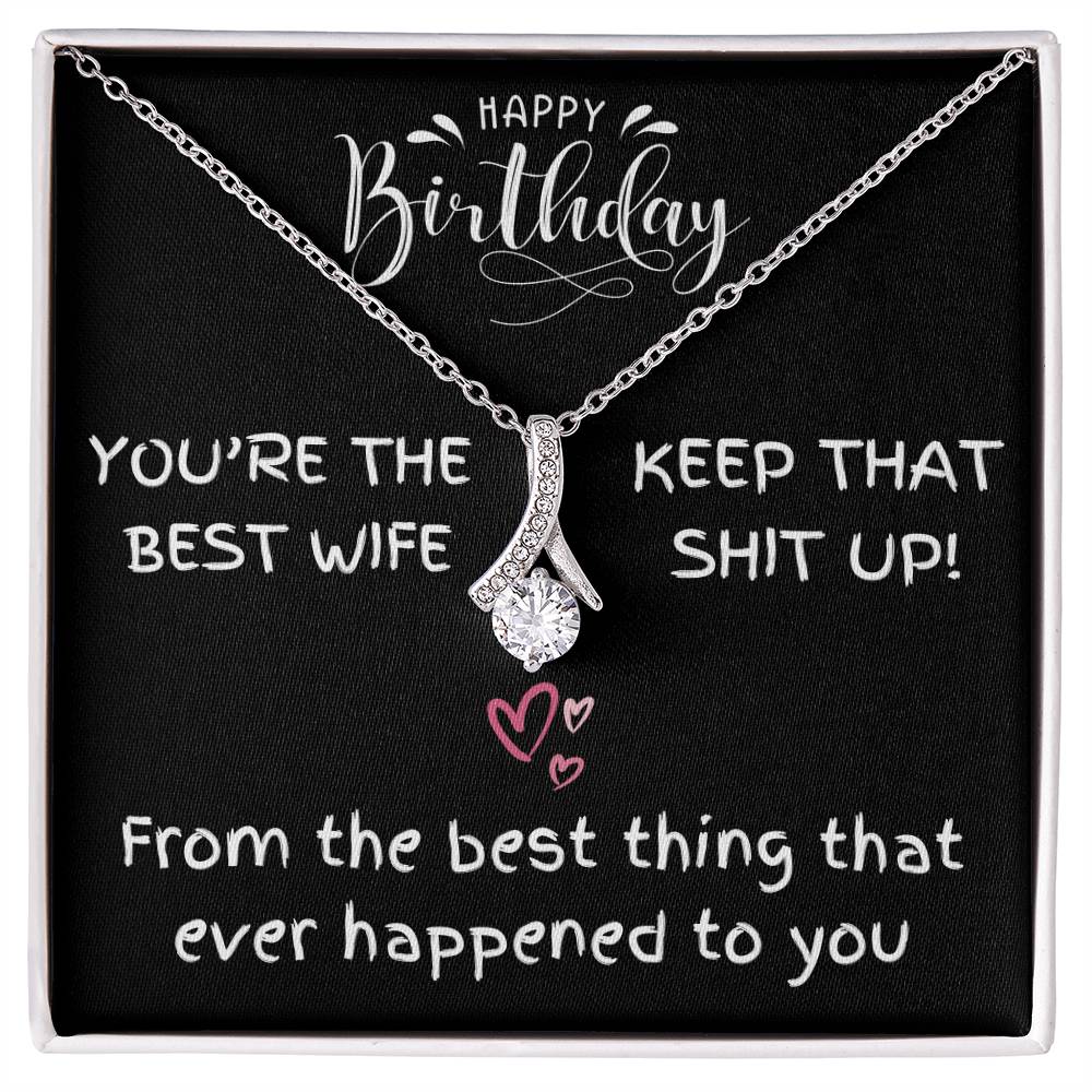 You're The Best Wife [Birthday Edition] - Alluring Beauty Necklace Gift Set -TJ037