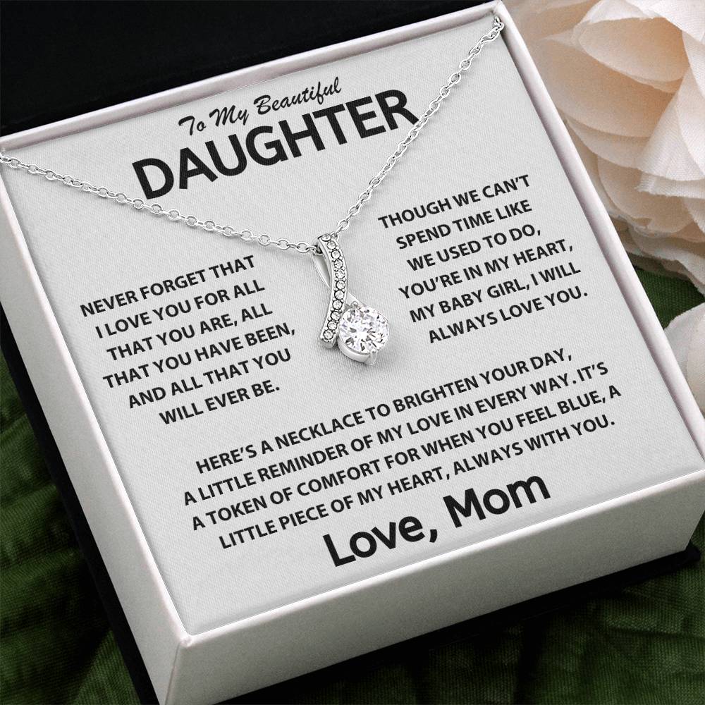 To My Dearest Daughter - Love, Mom - Love Knot Gift Set - TJ099