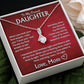 To My Dearest Daughter - Love, Mom - Alluring Beauty Necklace - TJ066V3
