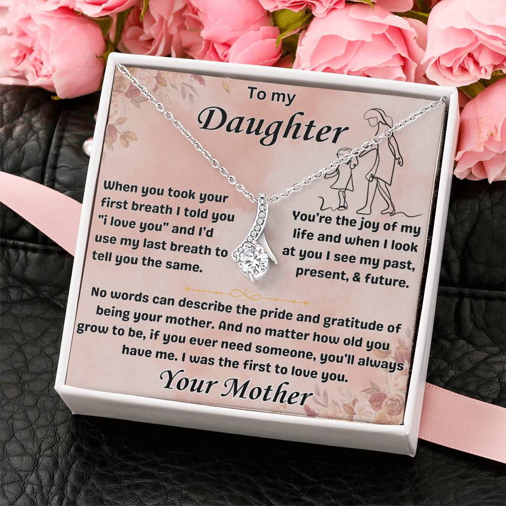 To My Daughter - Alluring Beauty Necklace Gift Set - TJ017