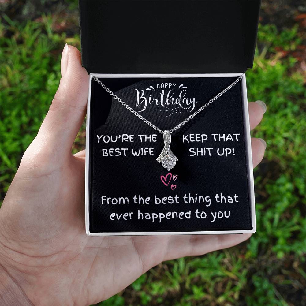 You're The Best Wife [Birthday Edition] - Alluring Beauty Necklace Gift Set -TJ037