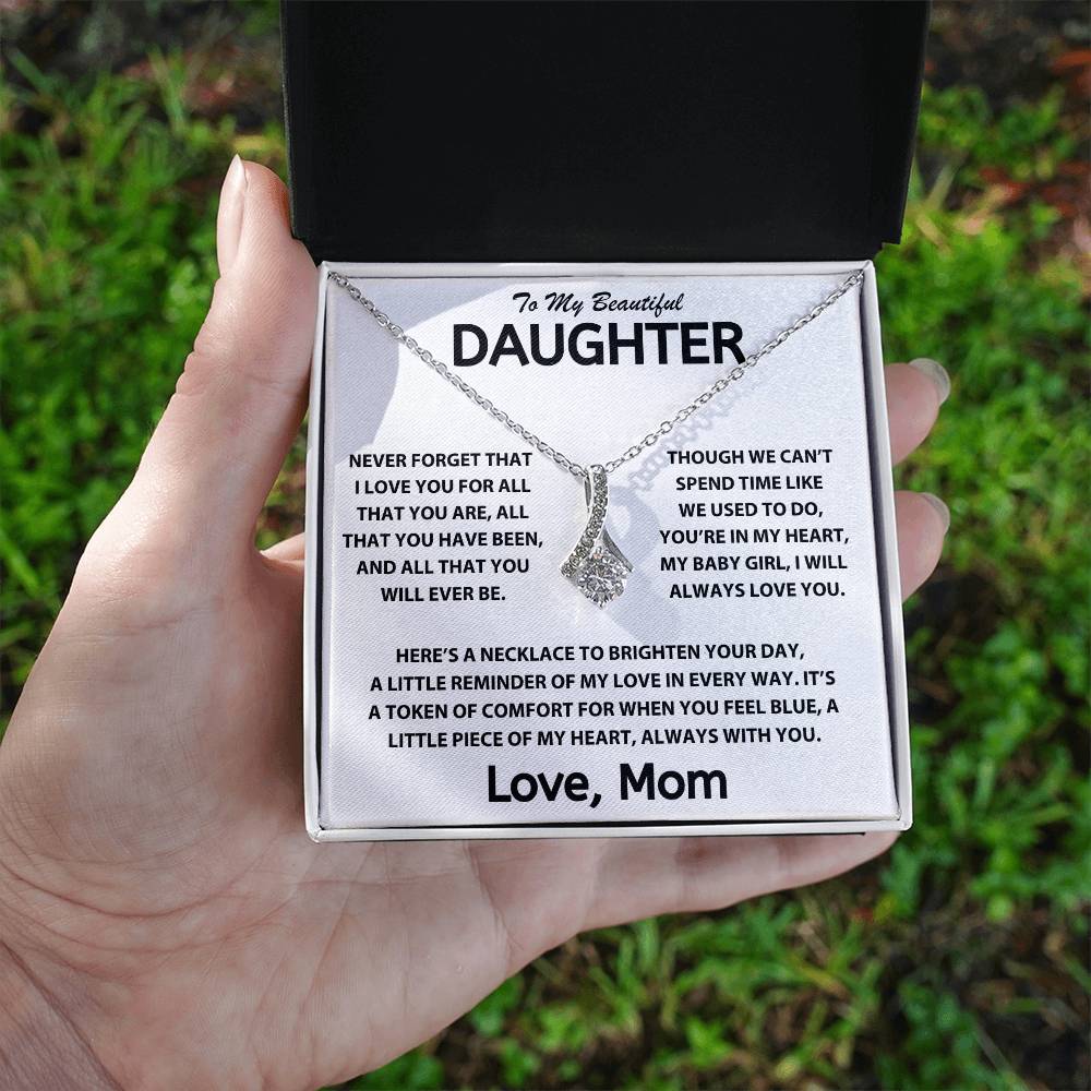 To My Dearest Daughter - Love, Mom - Love Knot Gift Set - TJ099