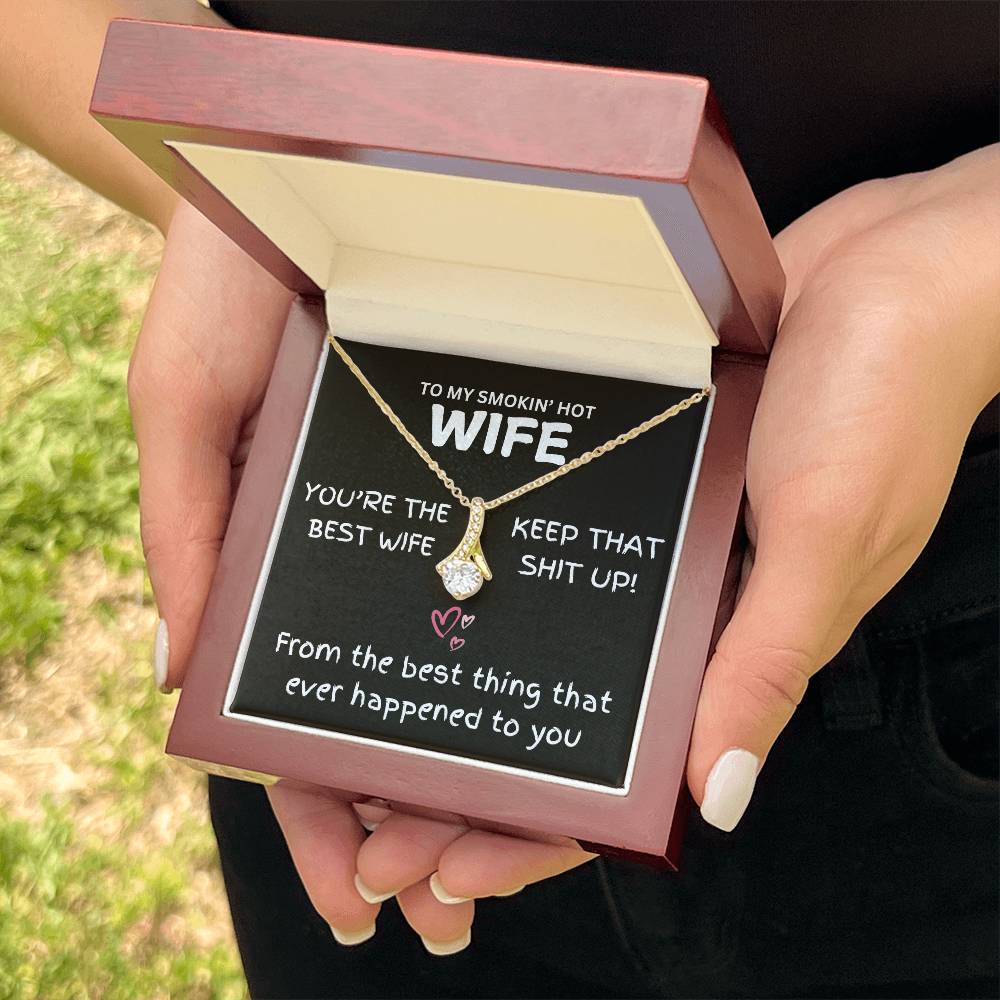 To My Smokin' Hot Wife - Alluring Beauty Necklace - TJ038