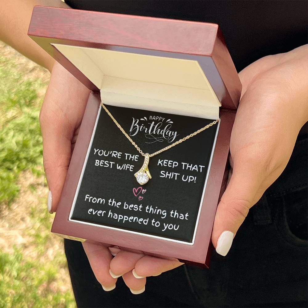 You're The Best Wife [Birthday Edition] - Alluring Beauty Necklace Gift Set -TJ037