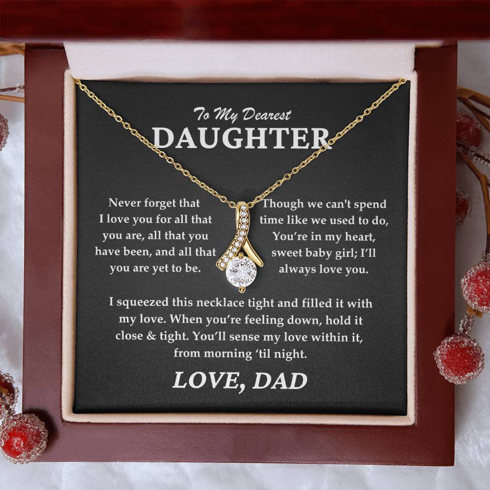 To My Dearest Daughter - Alluring Beauty Necklace Gift Set - TJ065