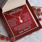 To My Dearest Daughter - Love, Mom - Alluring Beauty Necklace - TJ066V3