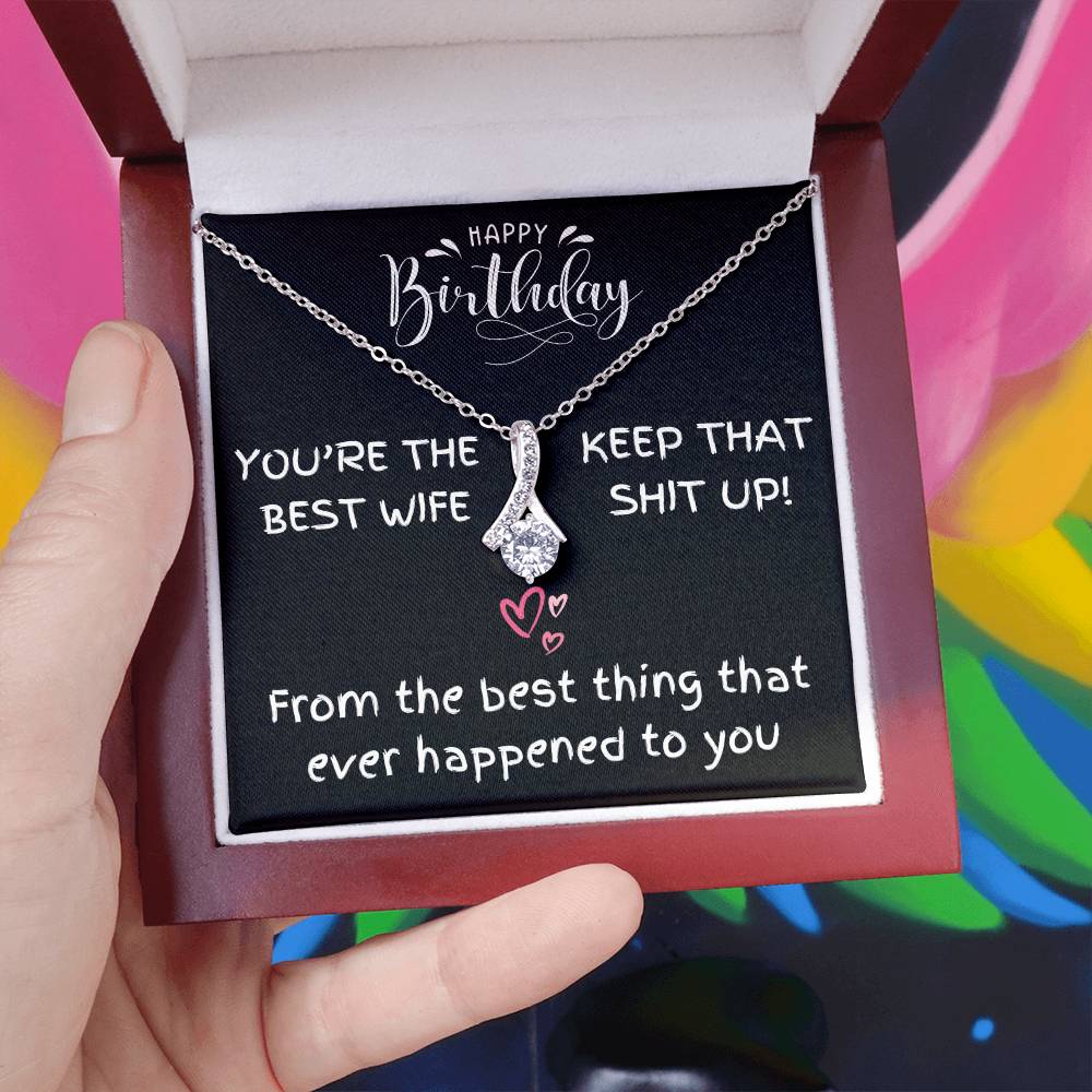 You're The Best Wife [Birthday Edition] - Alluring Beauty Necklace Gift Set -TJ037