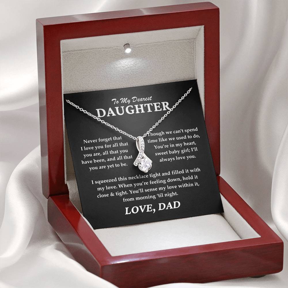 To My Dearest Daughter - Alluring Beauty Necklace Gift Set - TJ065