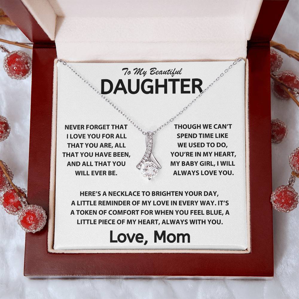 To My Dearest Daughter - Love, Mom - Love Knot Gift Set - TJ099