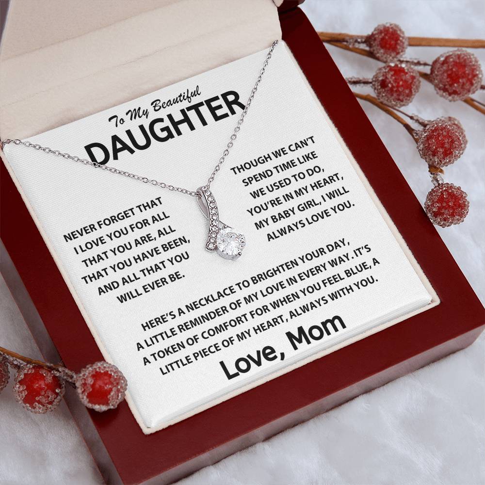 To My Dearest Daughter - Love, Mom - Love Knot Gift Set - TJ099