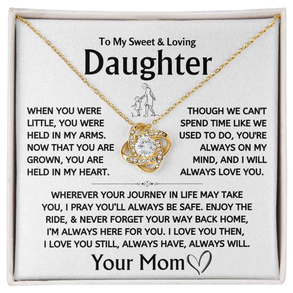 To My Sweet & Loving Daughter - Love Knot Gift Set - TJ117