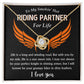 To My Smokin' Hot Riding Partner - Love Knot Necklace - TJ087