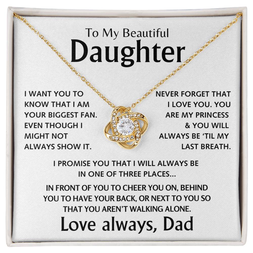 To My Beautiful Daughter - Love Knot Gift Set - TJ138