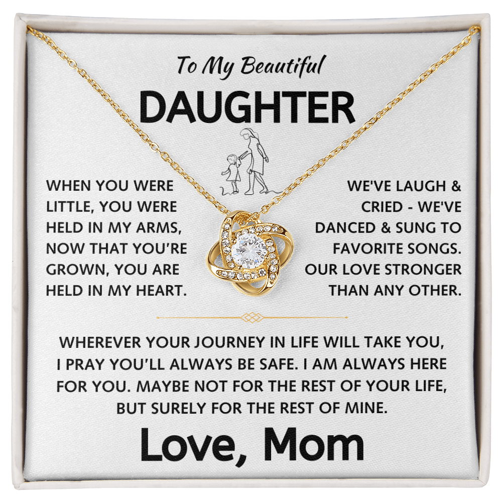 To My Beautiful Daughter - Love Knot Gift Set - TJ130