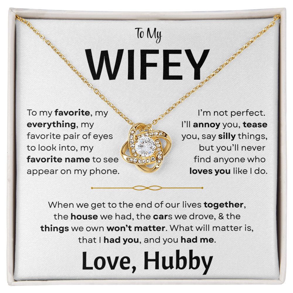 To My Wifey - Love Knot Gift Set - TJ181