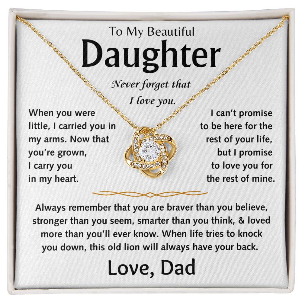 To My Beautiful Daughter - Love Knot Gift Set - TJ156