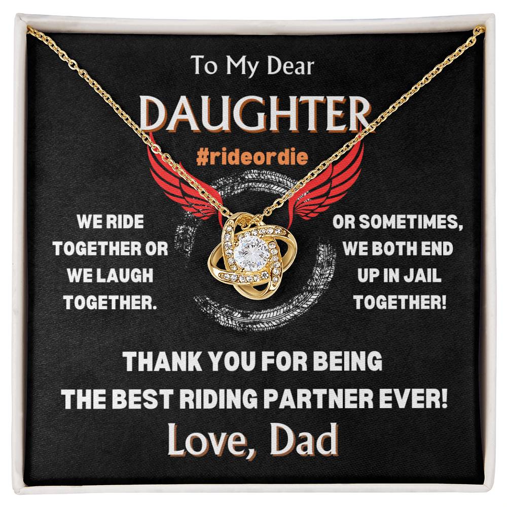 To My Dear Daughter - Love Knot Gift Set - TJ103