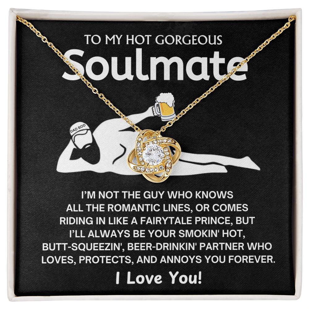 To My Smokin' Hot Soulmate - Love Knot Necklace - TJ085V2N