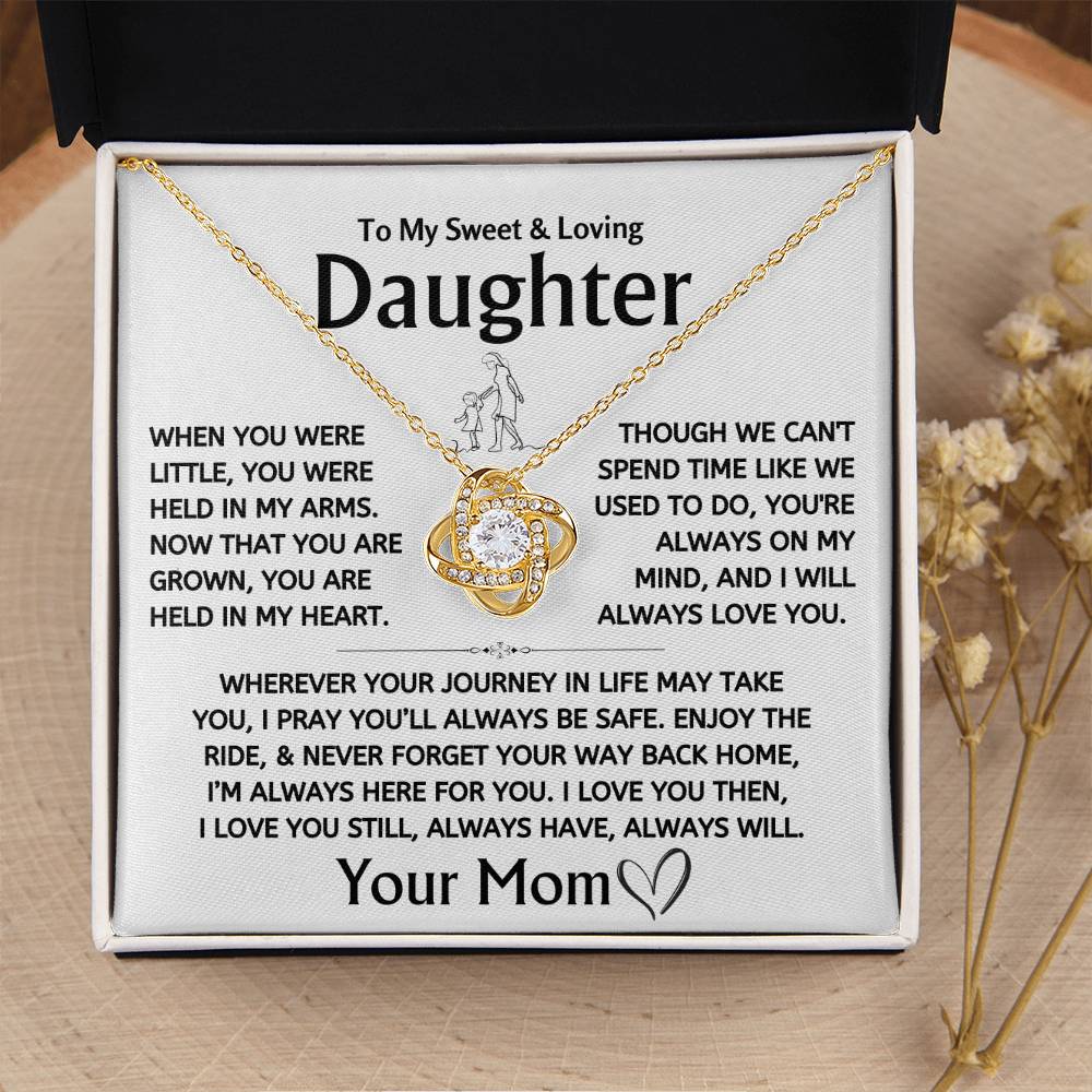 To My Sweet & Loving Daughter - Love Knot Gift Set - TJ117