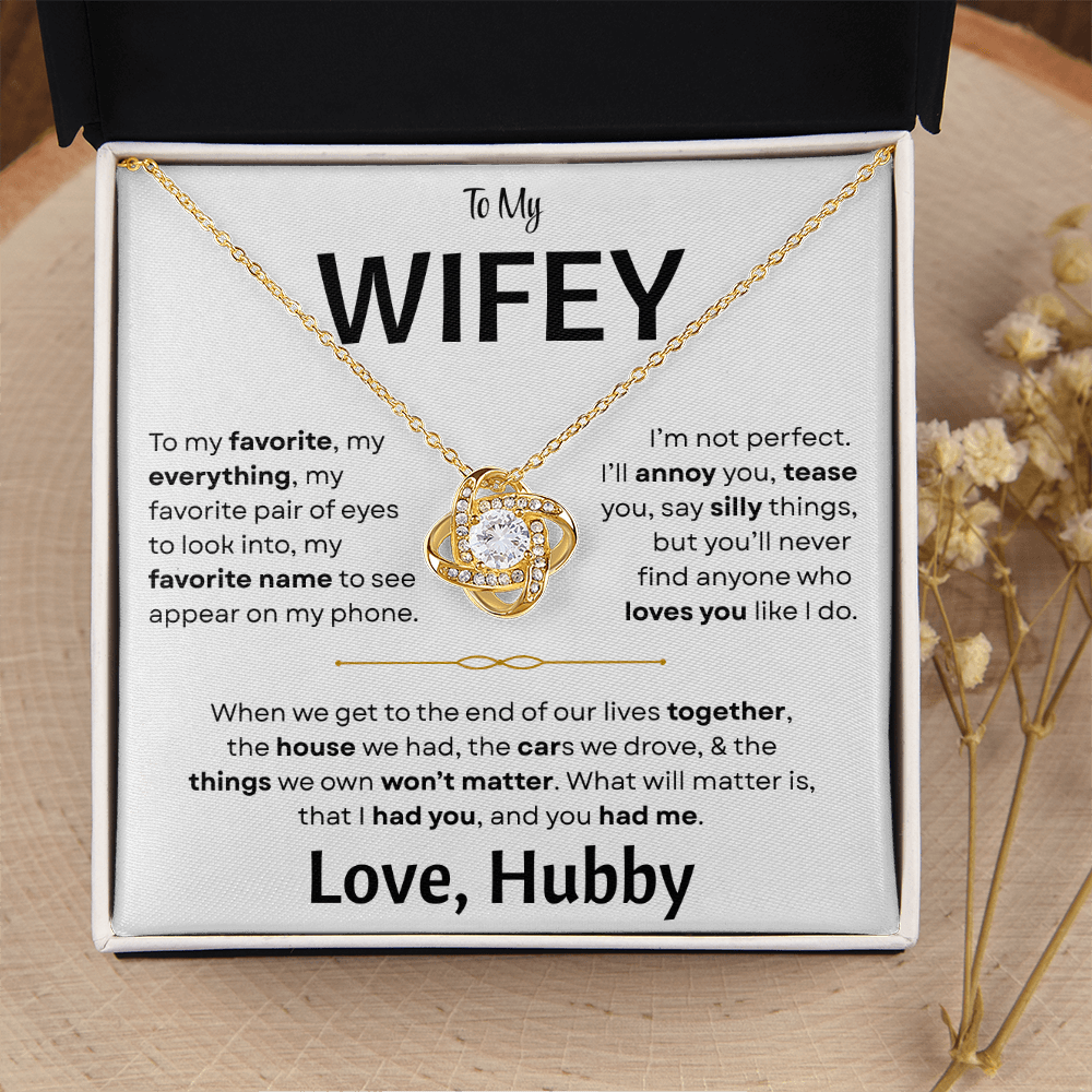 To My Wifey - Love Knot Gift Set - TJ181