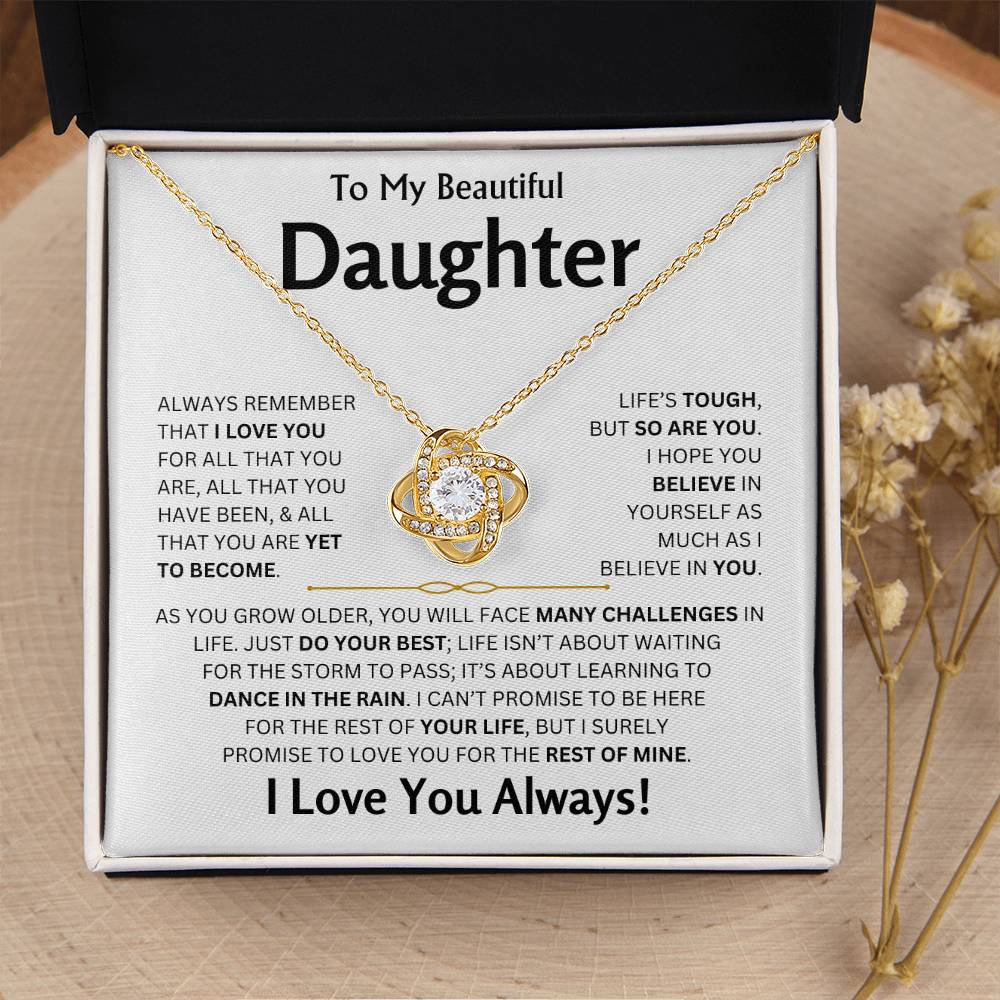 To My Beautiful Daughter - Love Knot Gift Set - TJ163