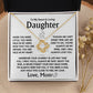 To My Sweet & Loving Daughter - Love Knot Gift Set - TJ118