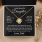 To My Beautiful Daughter - Love Dad - Love Knot Gift Set - TJ152