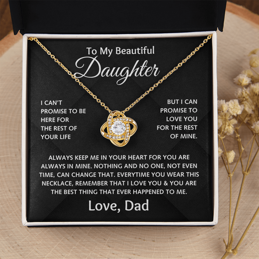 To My Beautiful Daughter - Love Dad - Love Knot Gift Set - TJ152
