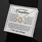 To My Precious Daughter - I Love You Always - Love Knot Necklace - TJ070