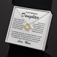 To My Precious Daughter - Love Mom - Love Knot Necklace - TJ072