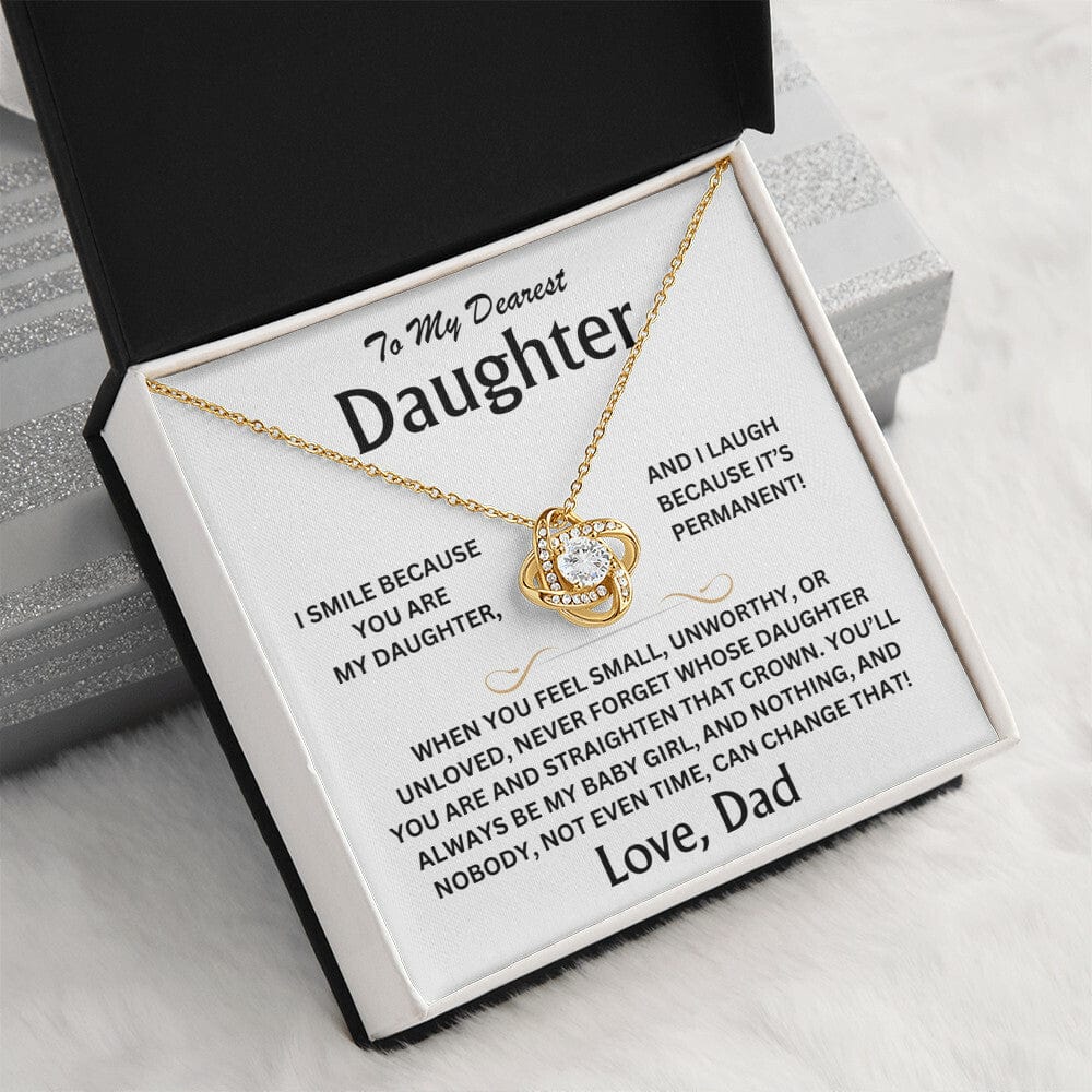 To My Dearest Daughter - Love, Dad - Love Knot Gift Set - TJ097