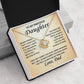 To Our Precious Daughter - Love  Dad - Love Knot Necklace - TJ069
