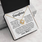 To My Beautiful & Lovely Daughter - Love knot Gift Set - TJ106