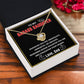 To My Badass Daughter - Love Knot Necklace Gift Set - TJ021V2